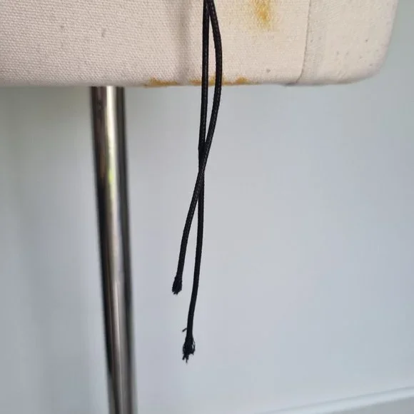 Veronika Maine Black & Grey Tweed Lace Up Cinch Waist Belt Size S - Picture 6 of 7